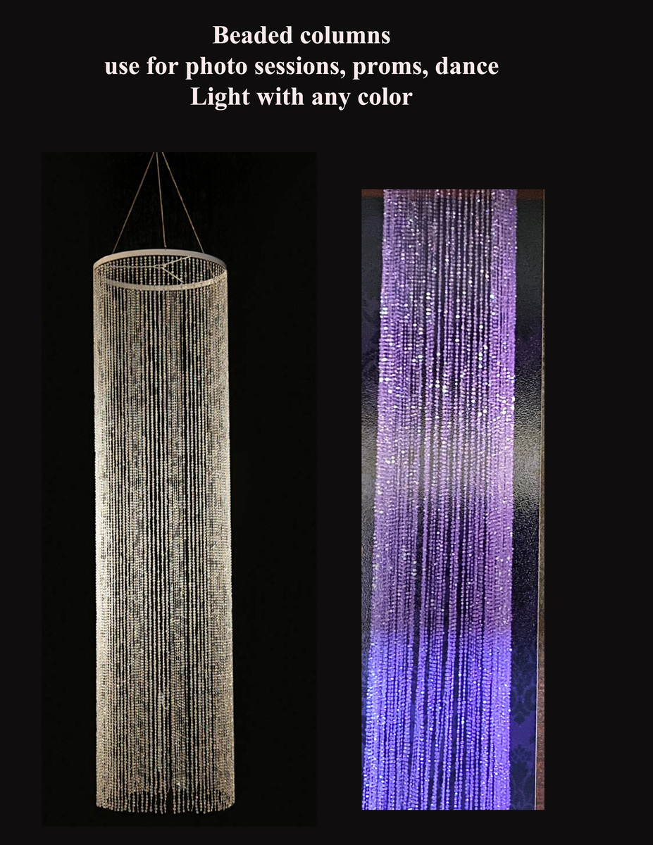 2 - 8 ft Bead Columns $20-2