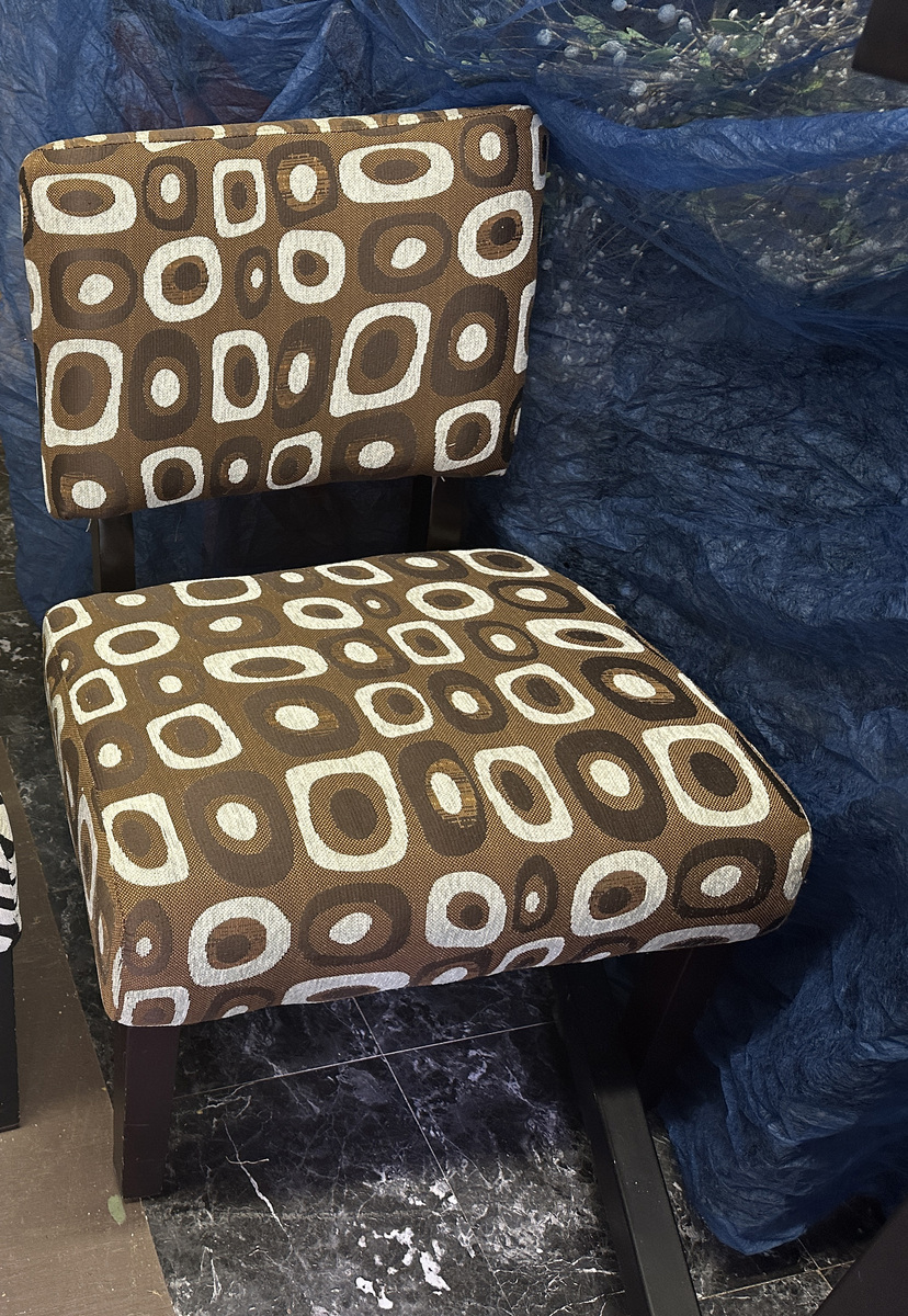 upholstered Brown Chair $15