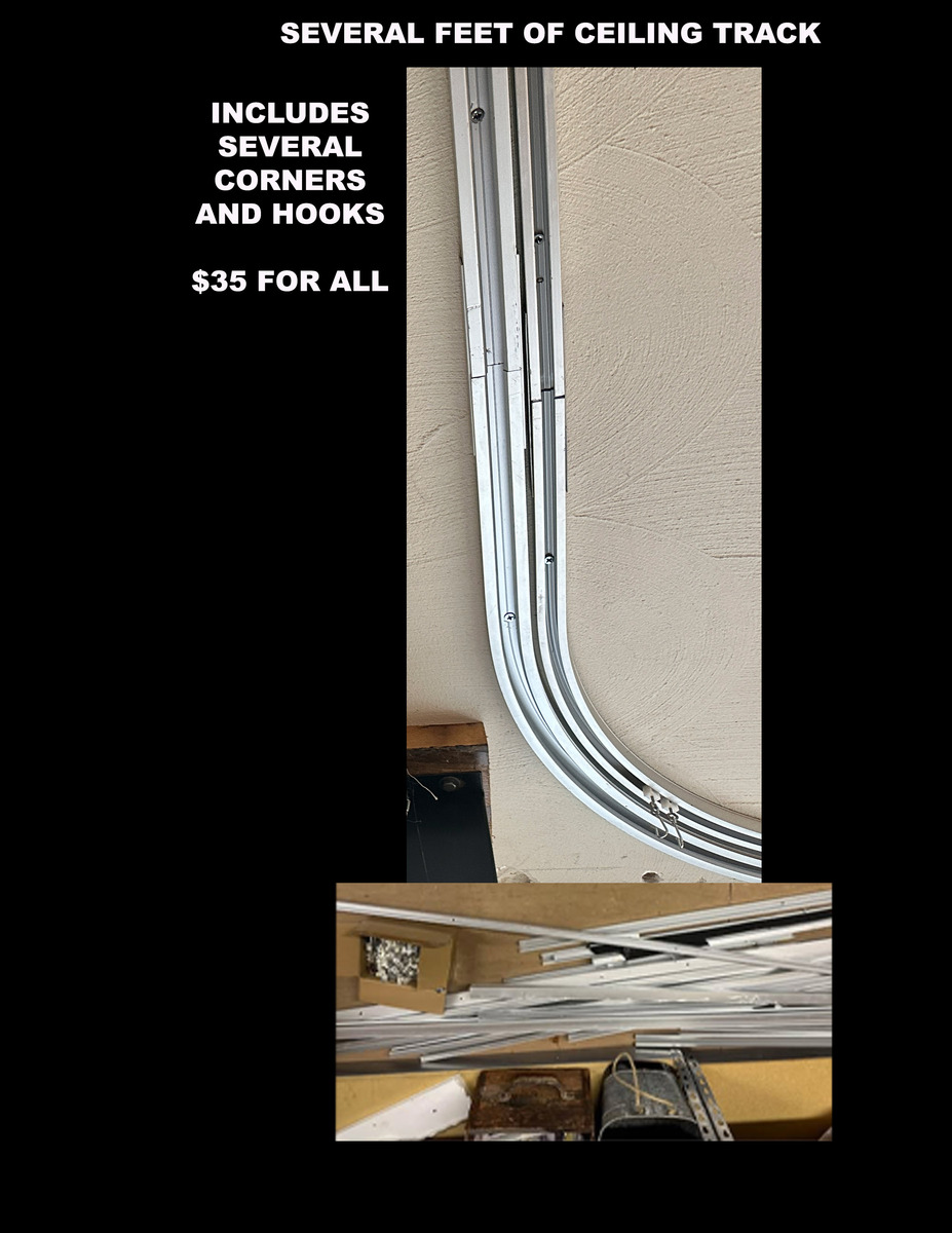 Ceiling Track Several Feet $35
